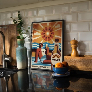 Plakat TU WOLNO WOLNO